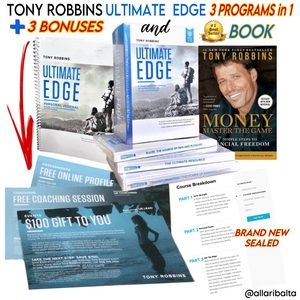 Tony Robbins Ultimate Edge #1 Self Improvement System + Bestselling Book. NIB